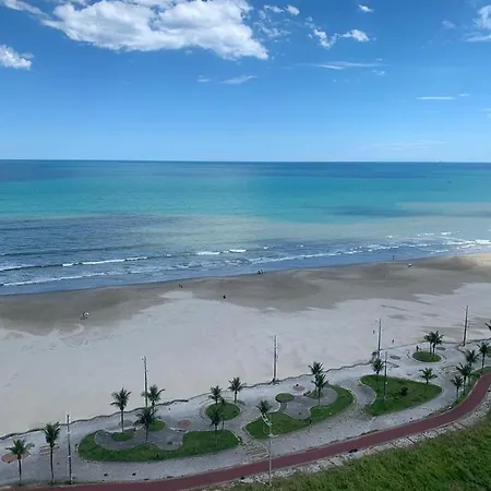 Ap.Frente Para O Mar Pe Na Areia C/ Var. Goumert Condominio Costa Do Sol Praia Grande  Exterior photo