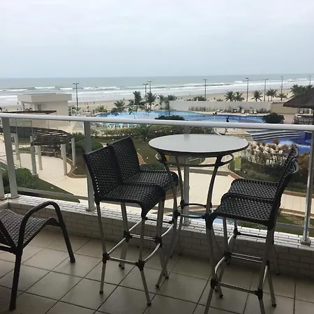 Ap.Frente Para O Mar Pe Na Areia C/ Var. Goumert Condominio Costa Do Sol Praia Grande  Exterior photo